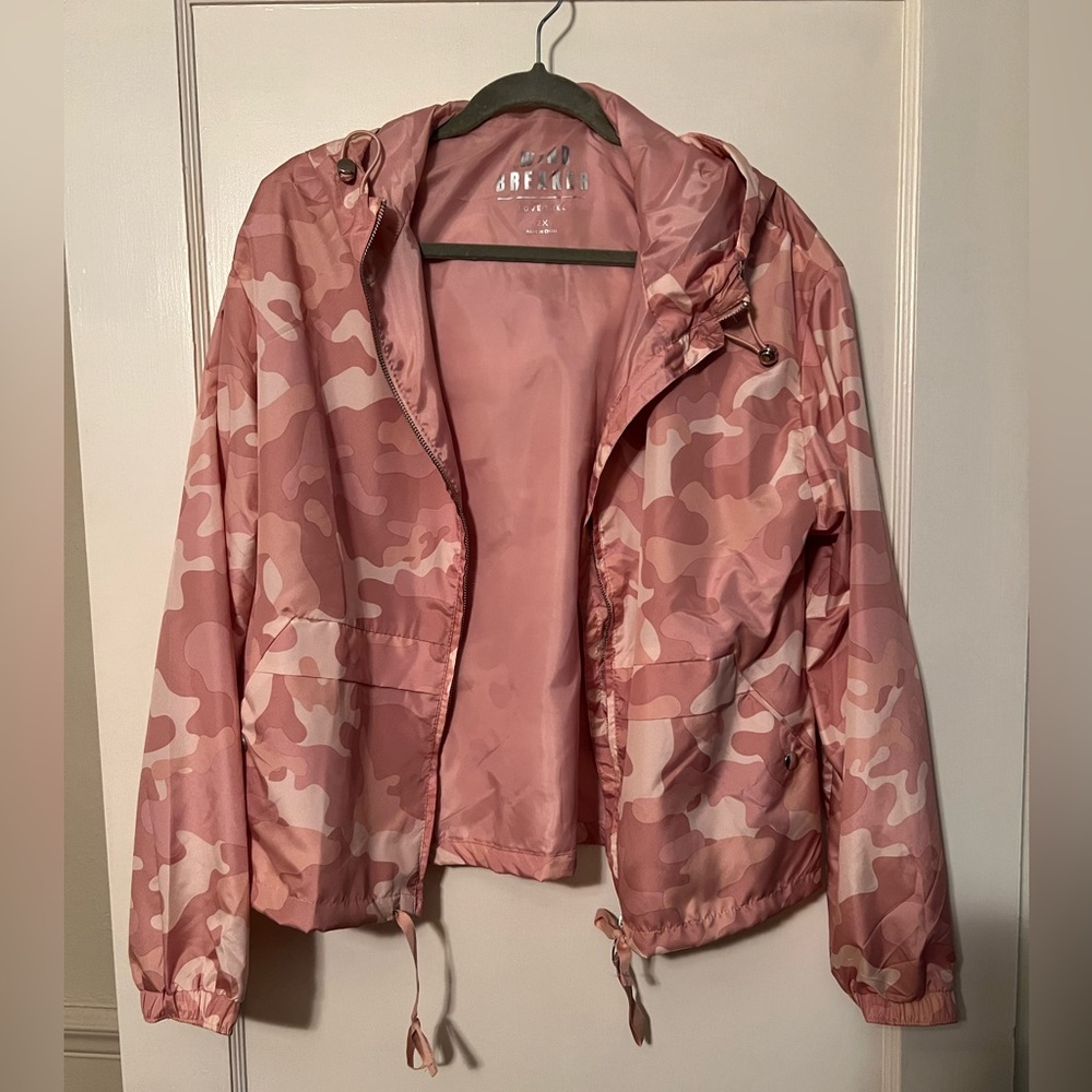 Pink Camo Wind Breaker